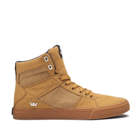 Pánské Kotníkové Boty Supra ALUMINUM Tan/žvýkačka | CZ-33420